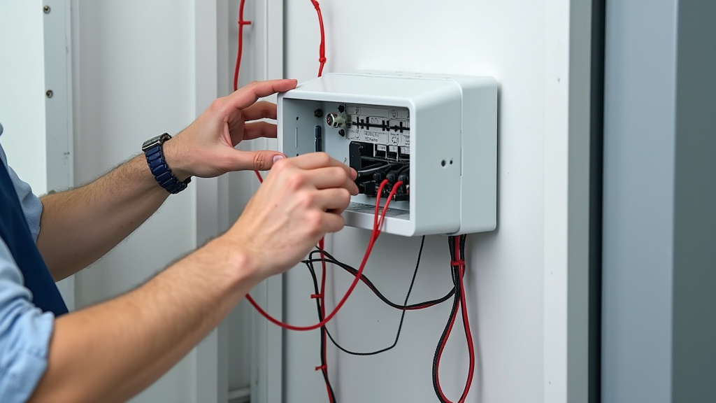 Vérification du tableau électrique avant installation de la borne de recharge