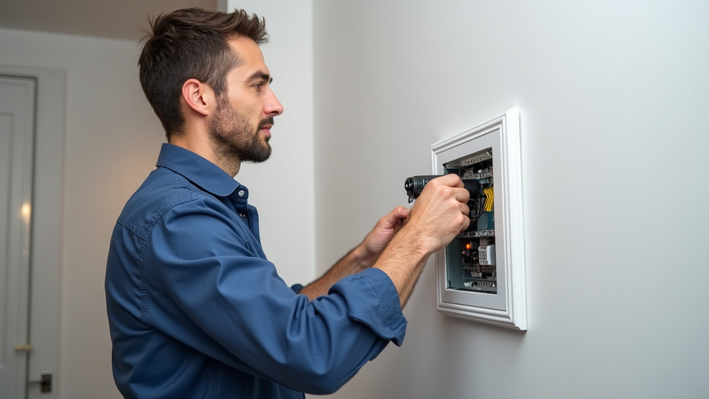 Vérification du tableau électrique par un professionnel pour installation de borne électrique à Legé