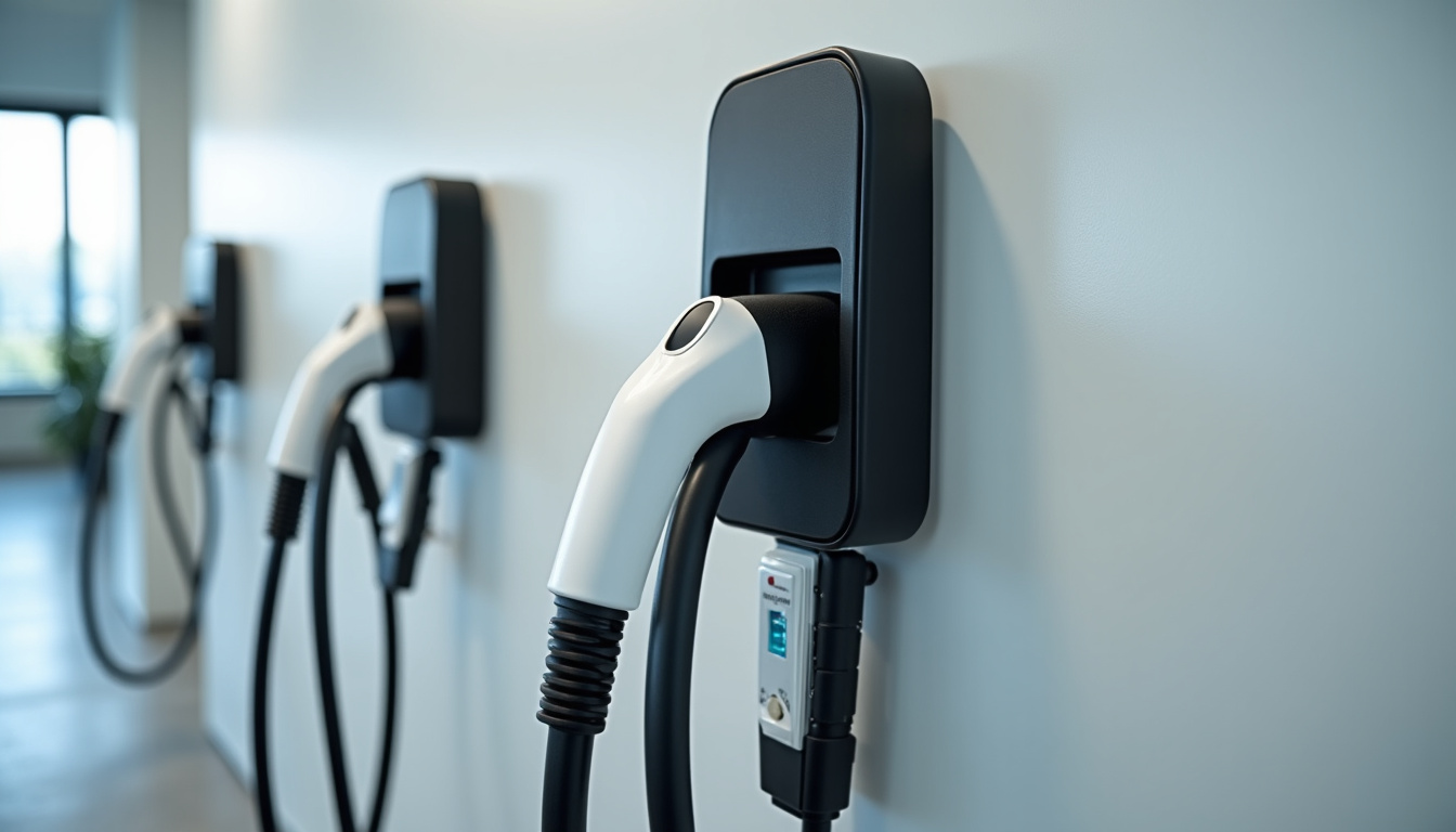 Borne de recharge électrique installée à l