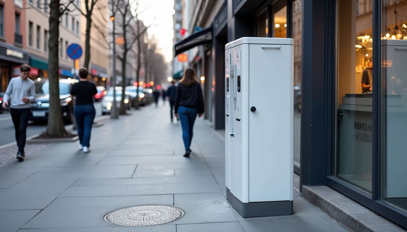 Borne de recharge publique Loutz située au 47 Rue de la République à Bonsecours