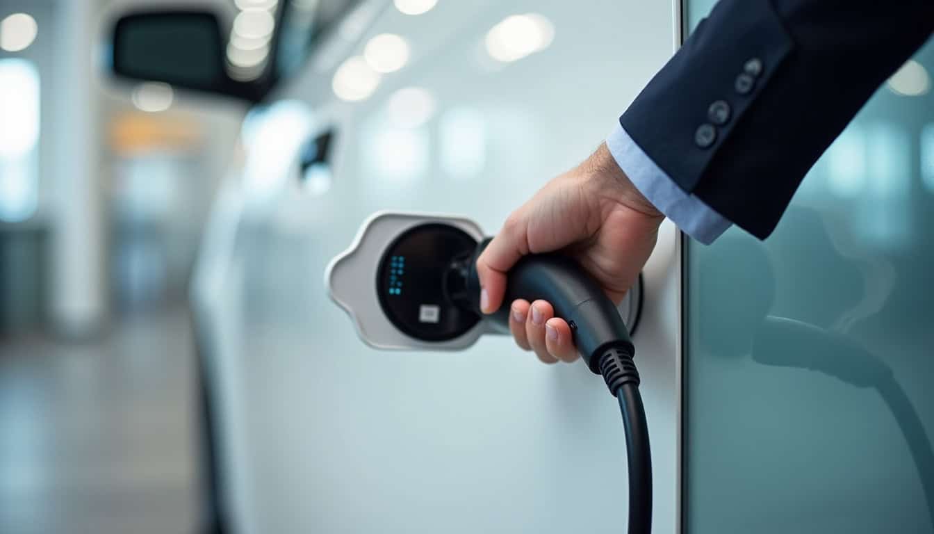 Borne électrique équipée d
