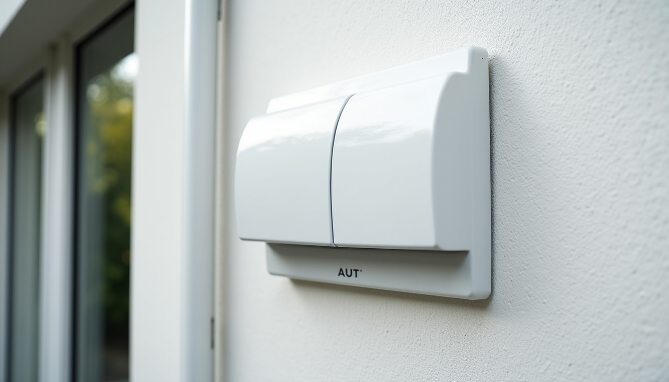 Borne électrique installée devant une maison à Monestiés