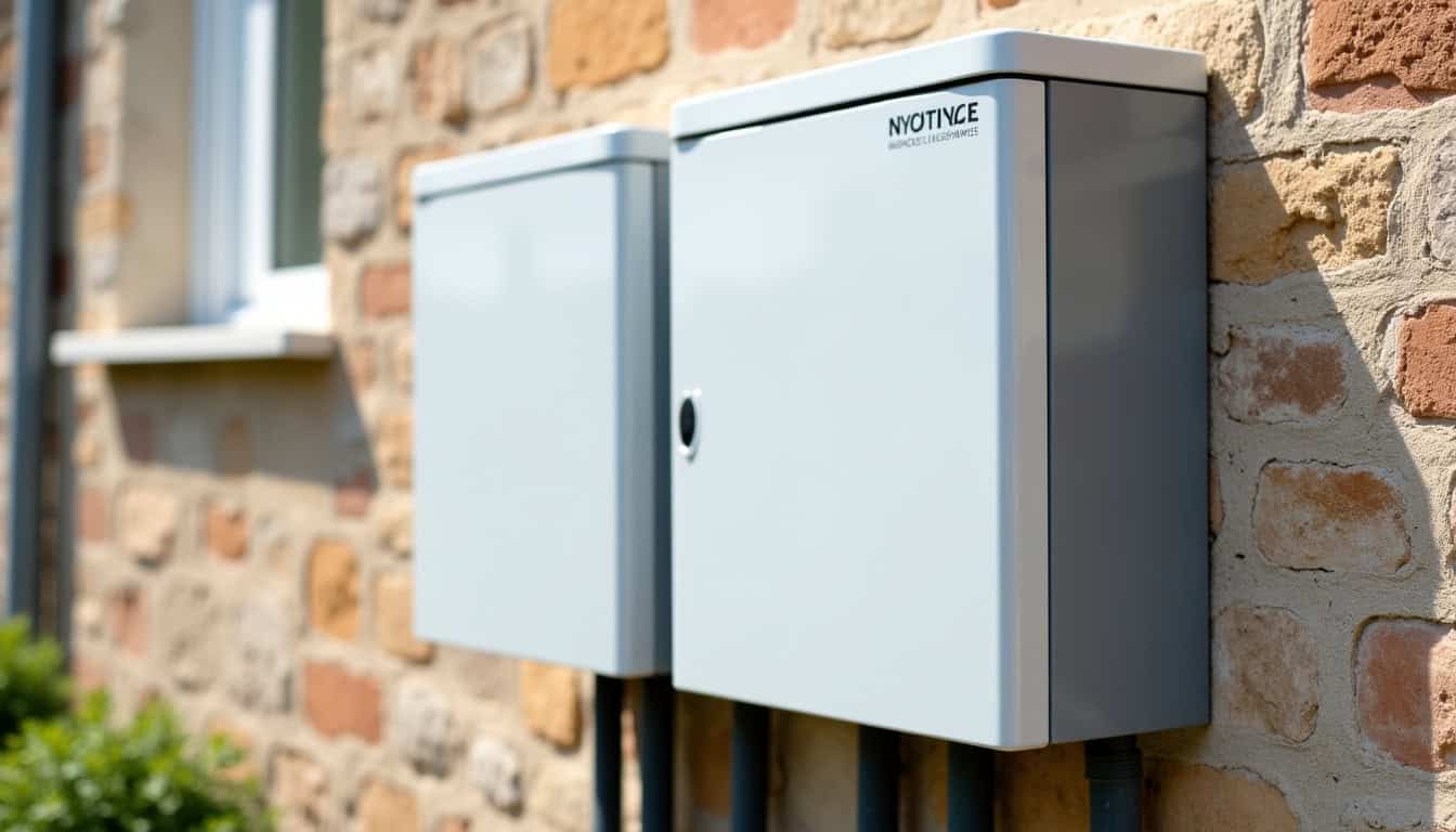 Borne électrique installée en extérieur à Peyriac-Minervois