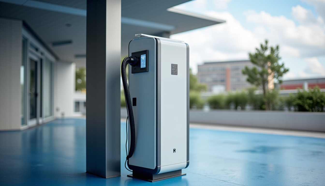 Borne électrique installée et fonctionnelle à Teloché, sur une place de parking privée