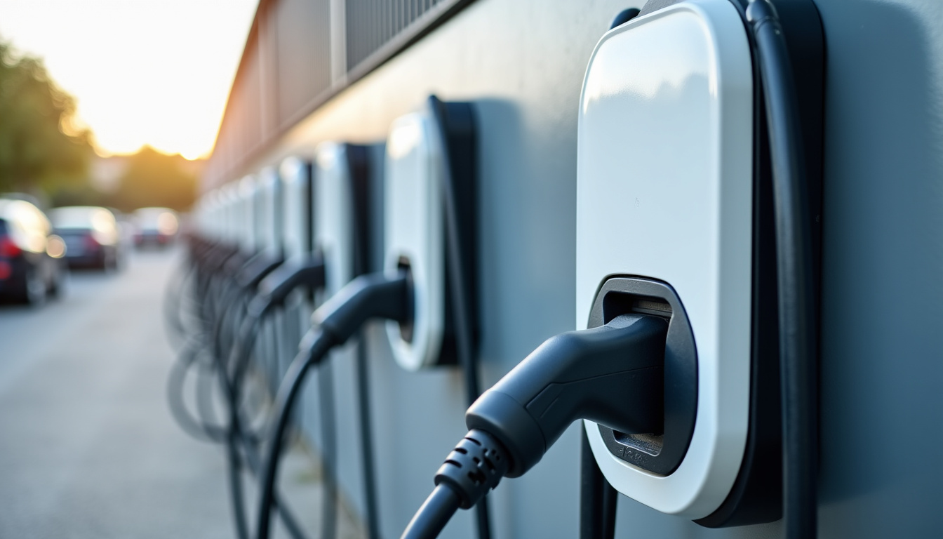 Différents modèles de bornes de recharge pour véhicules électriques installées à Villerupt