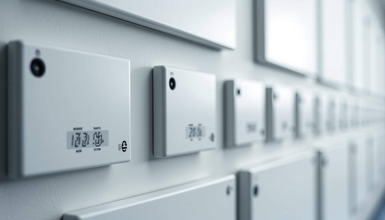 Différents types de bornes électriques installées à l