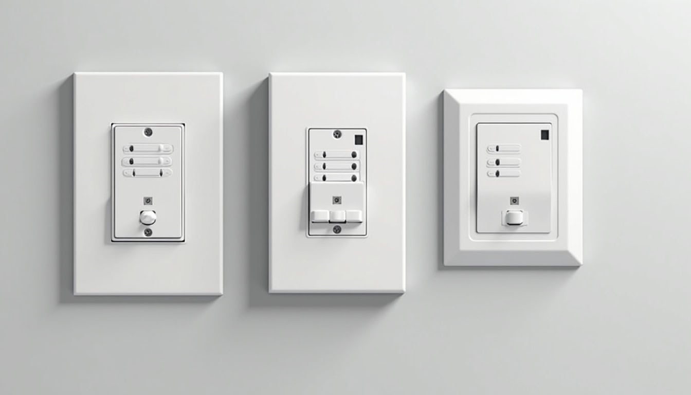 Différents types de bornes électriques installées à Pluguffan: prise renforcée, wallbox 7,4 kW et borne 22 kW