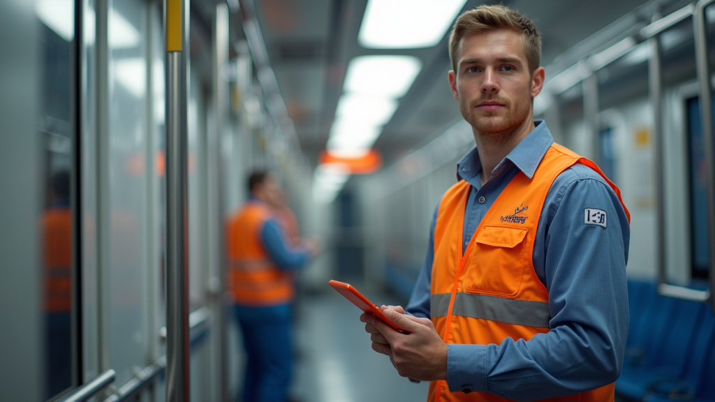 Électricien certifié IRVE en train d