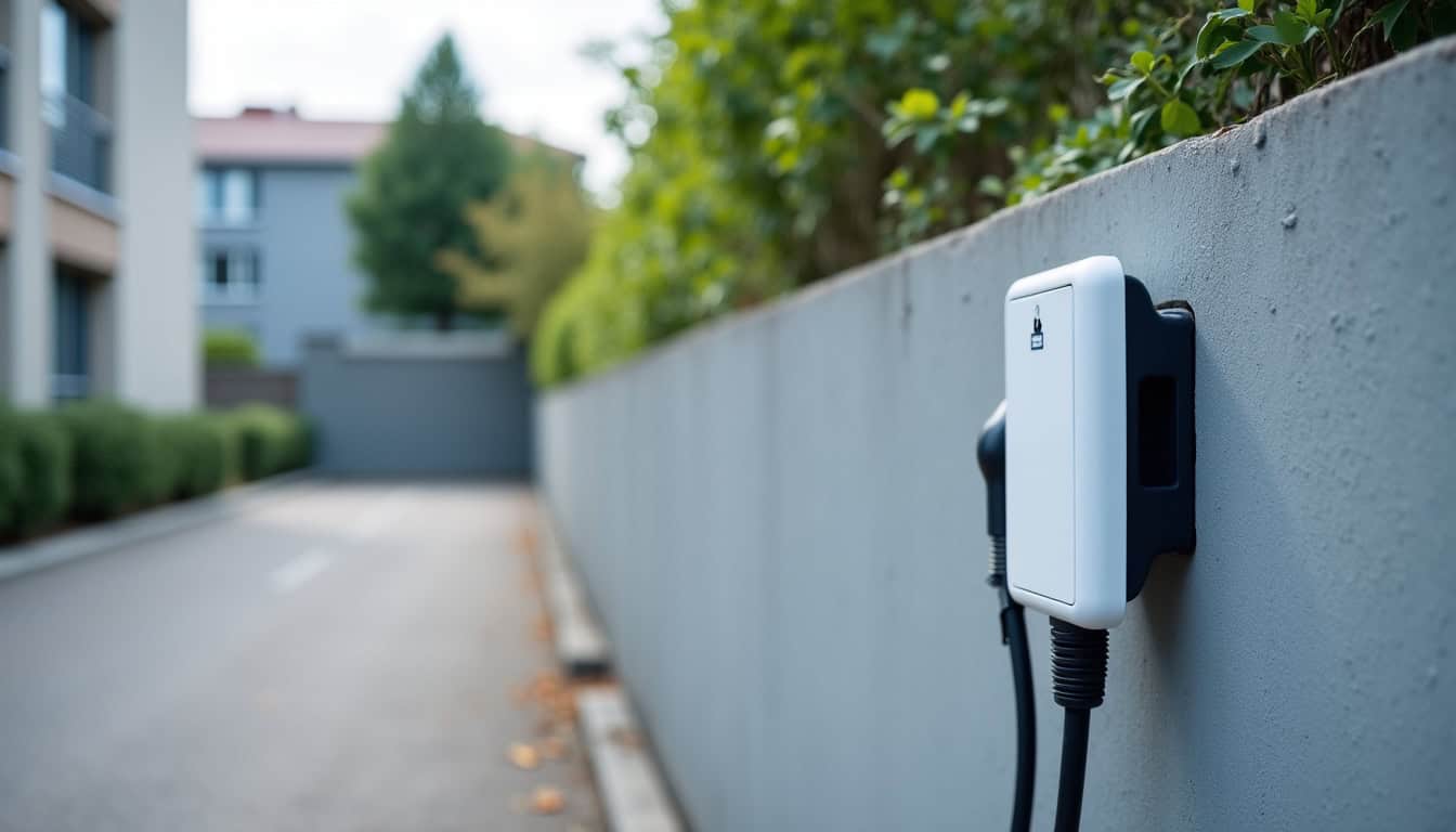 Installation d’une borne électrique dans un parking collectif de copropriété à Seloncourt