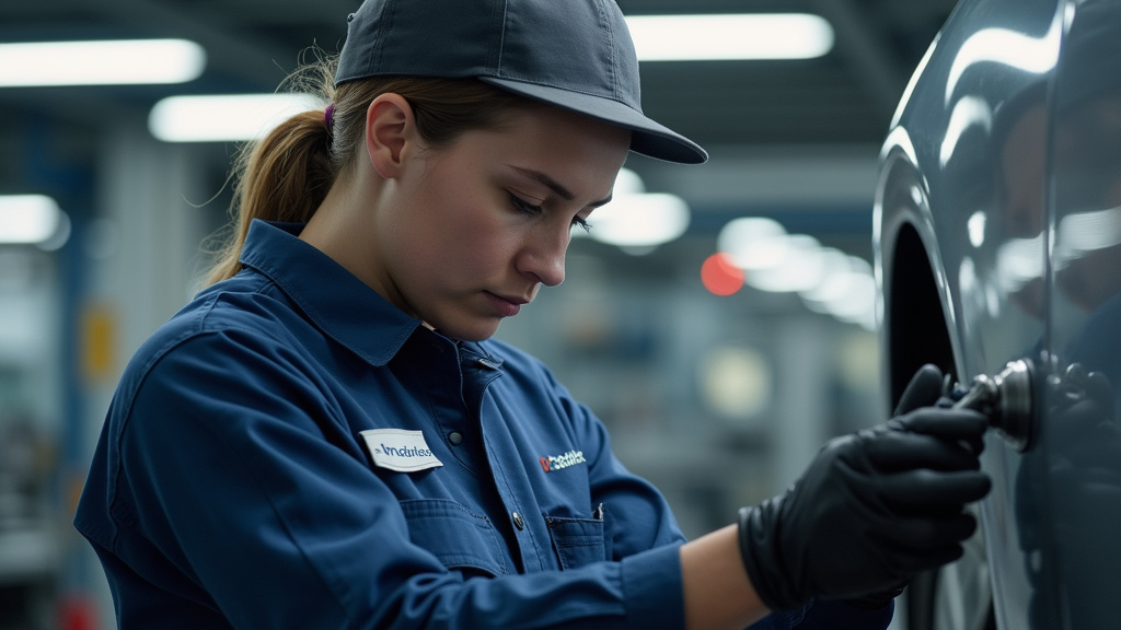 Technicien effectuant la maintenance d