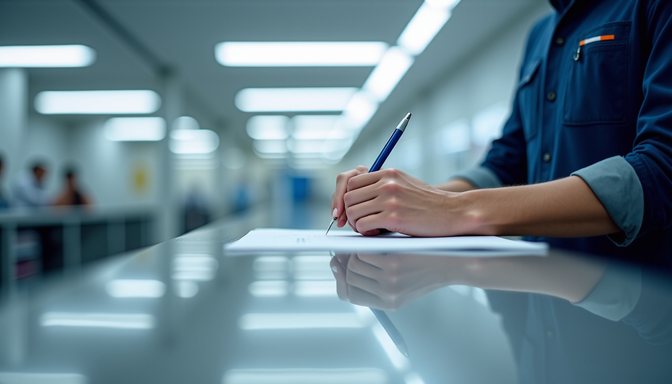 Technicien en train d