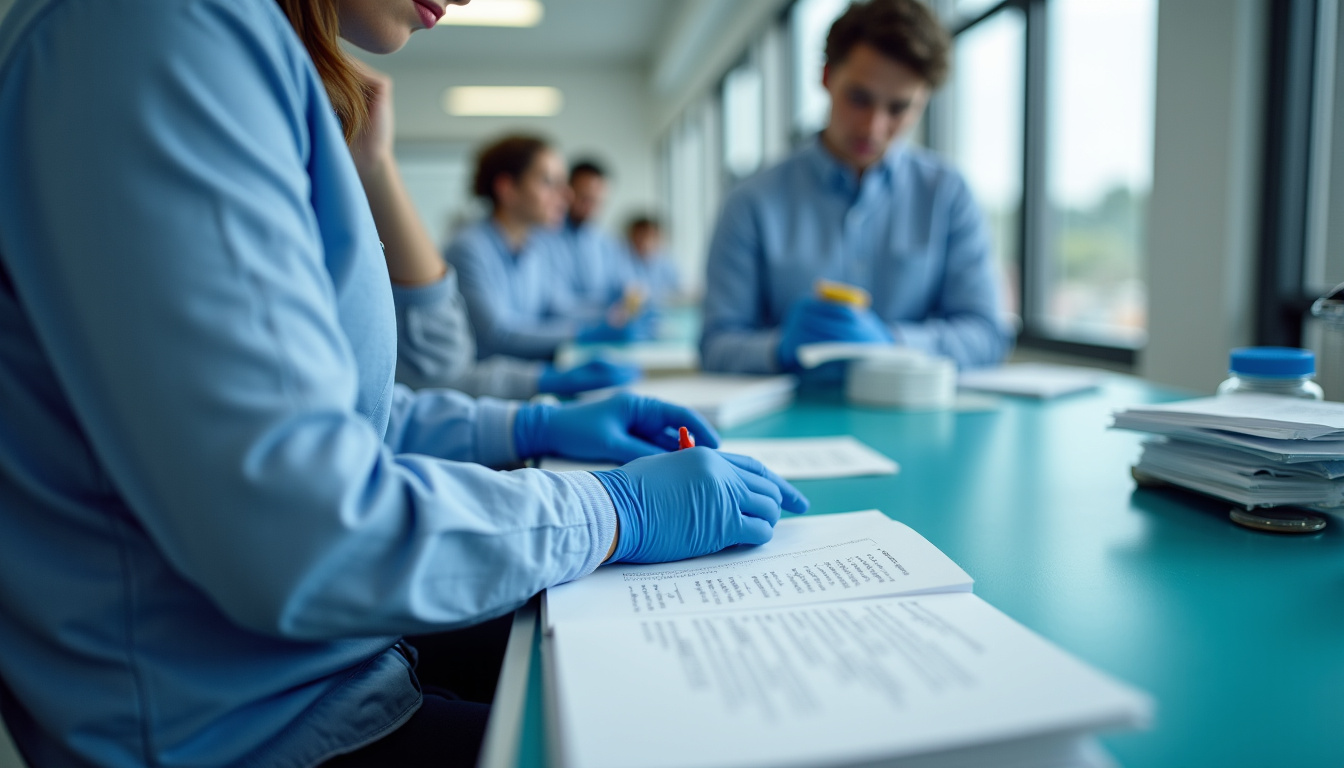 Technicien en train d