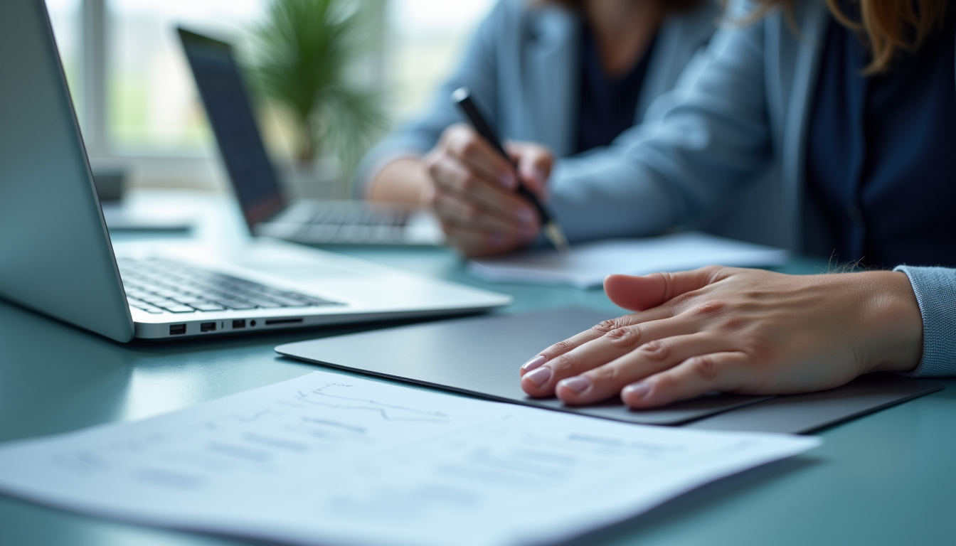 Technicien en train d