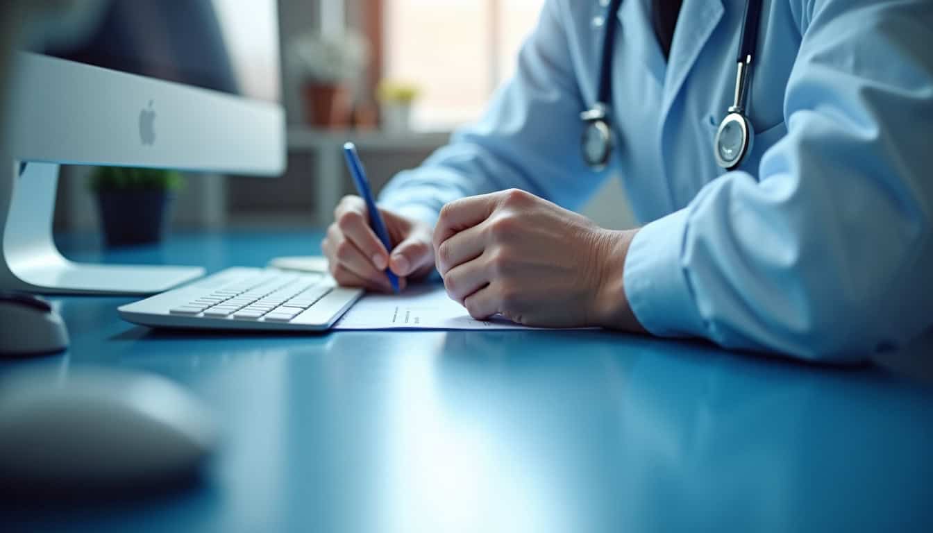 Technicien en train d