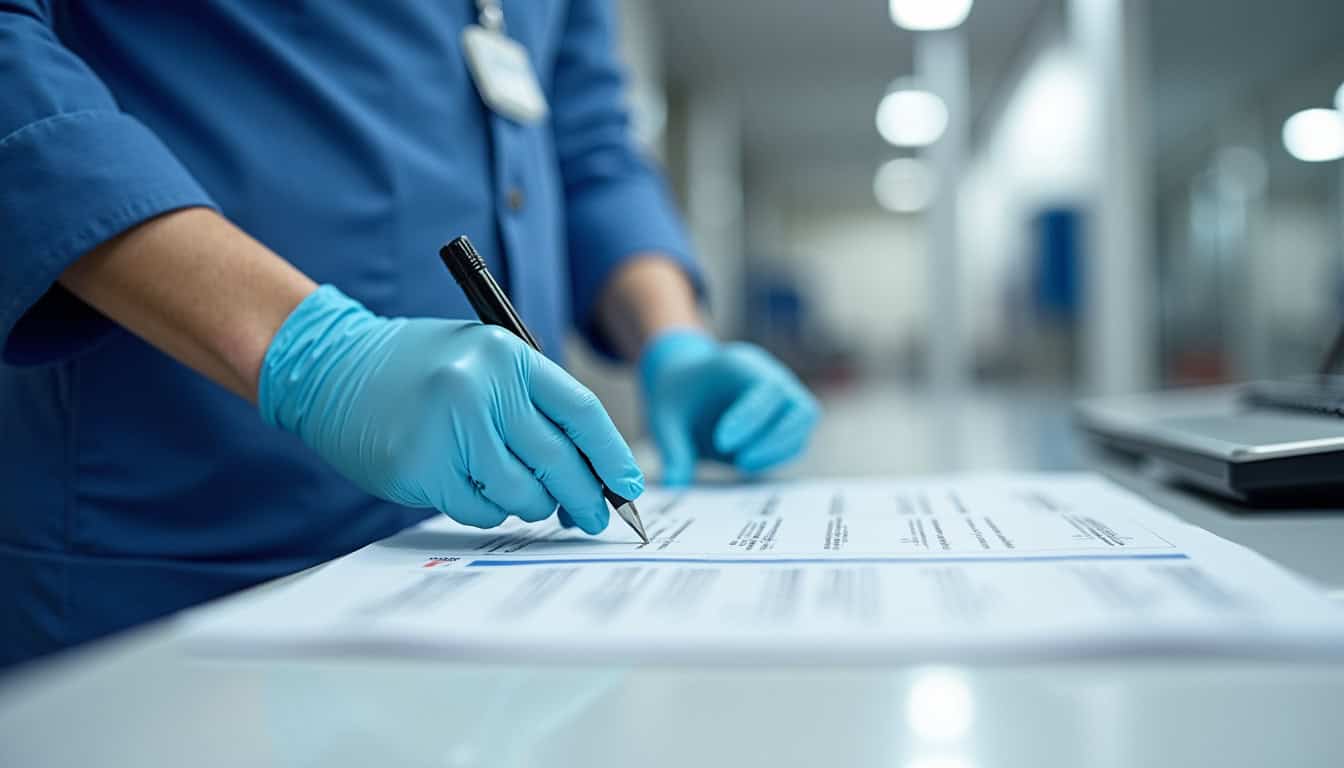 Technicien en train d