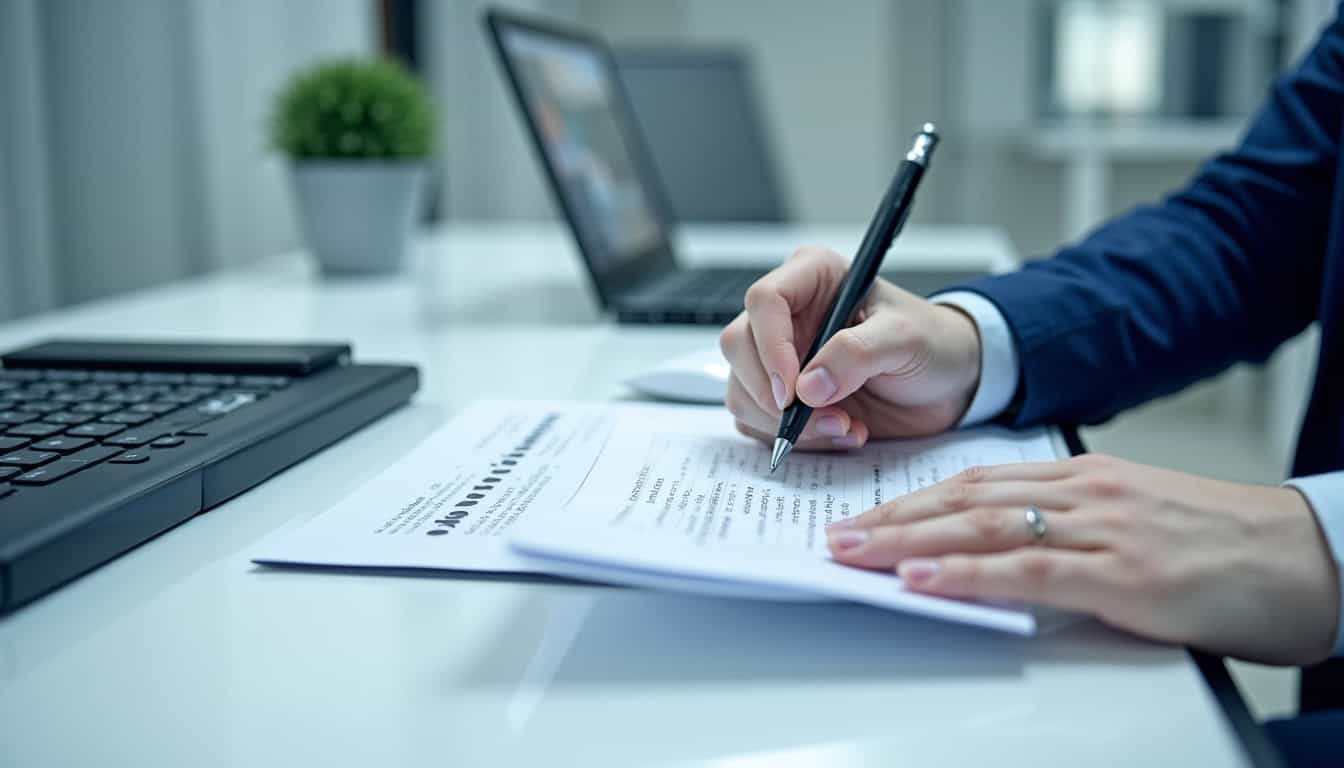 Technicien en train d