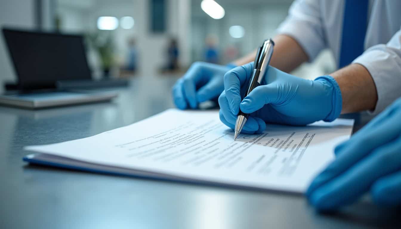 Technicien en train d