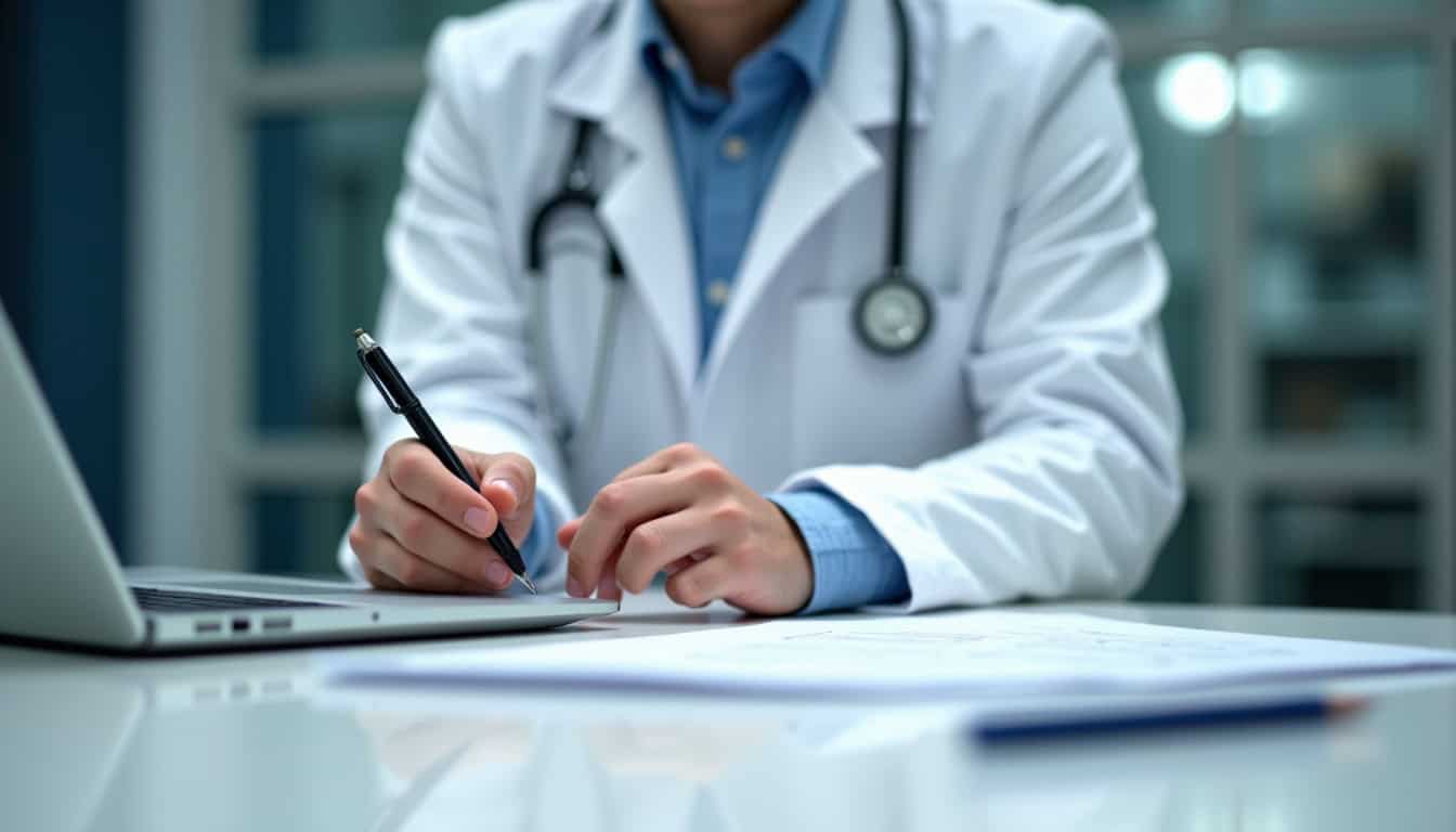 Technicien en train d