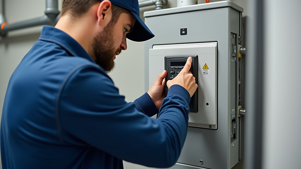 Technicien en train de diagnostiquer une installation électrique pour une borne VE à Rivière-Pilote