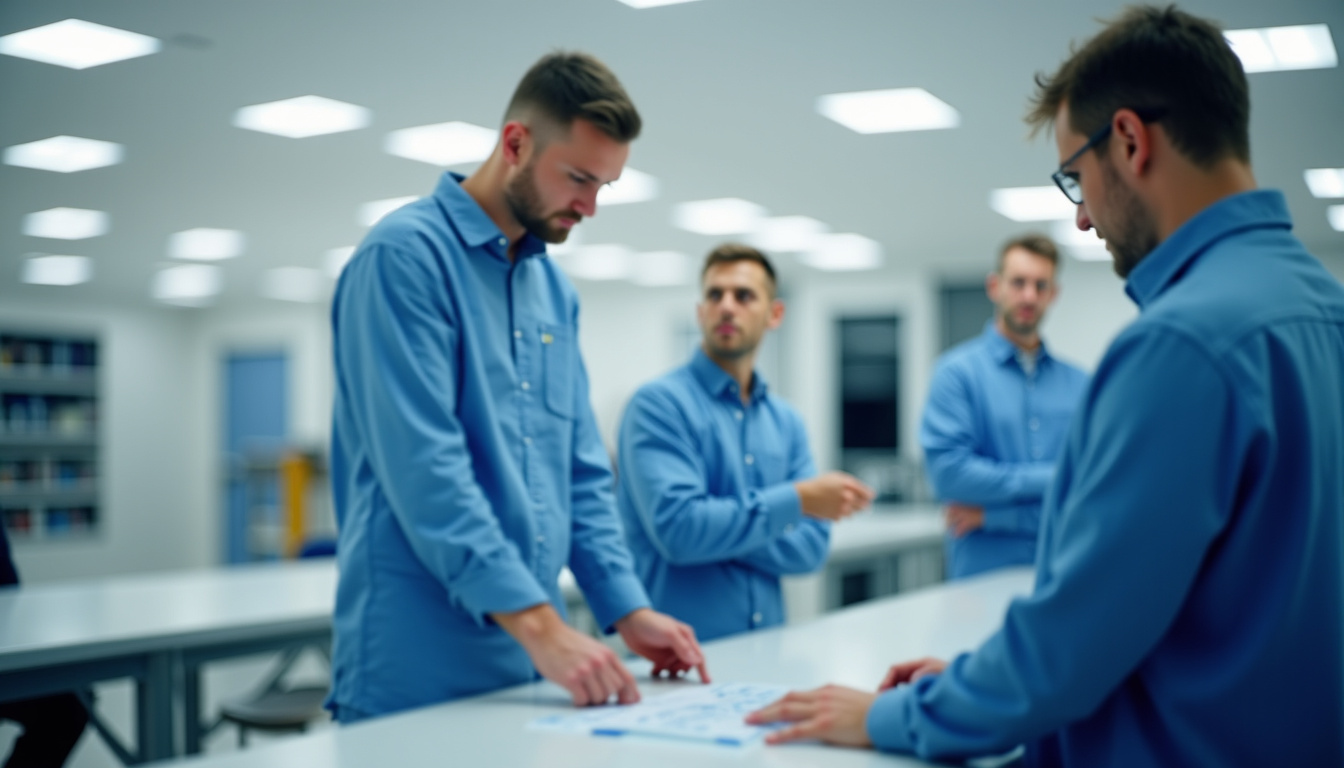 Technicien en train de vérifier l