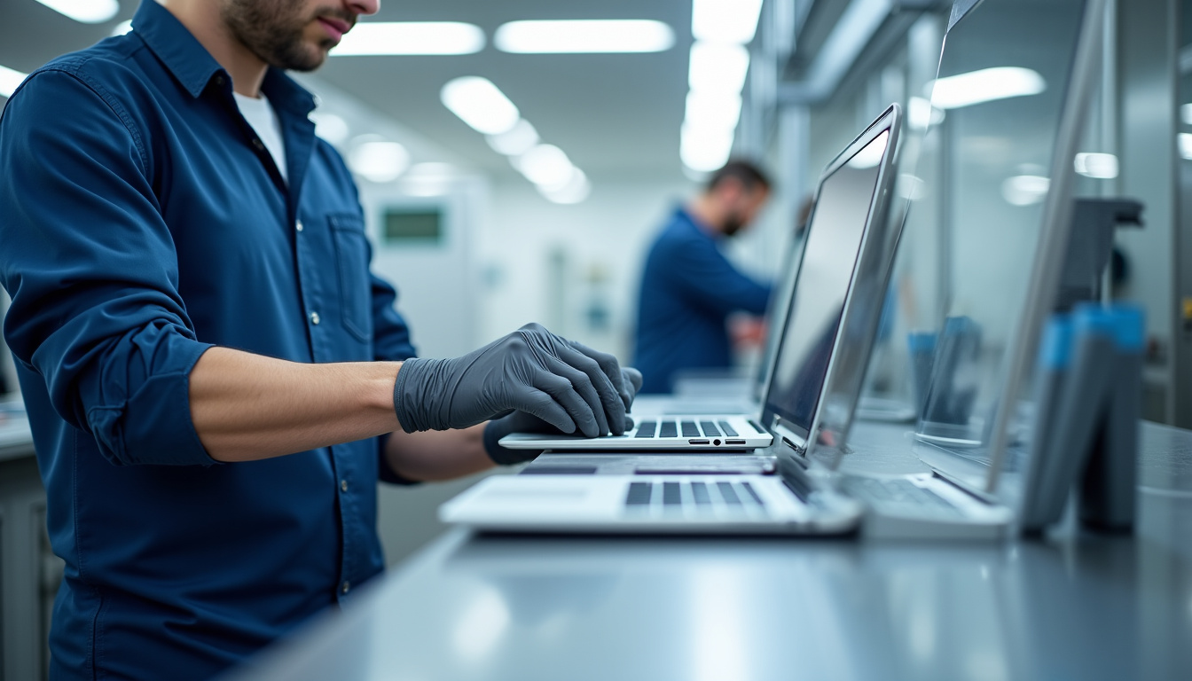 Technicien IRVE en train d