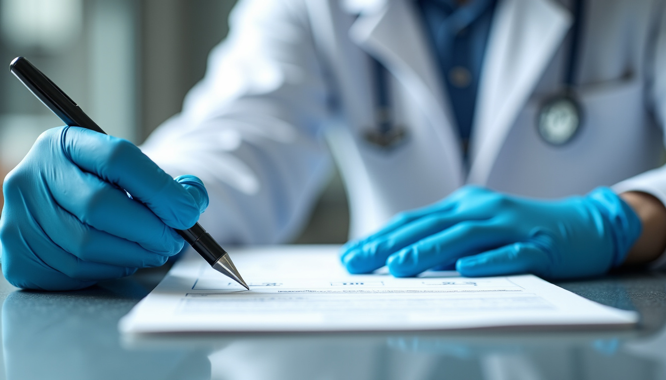 Technicien préparant l