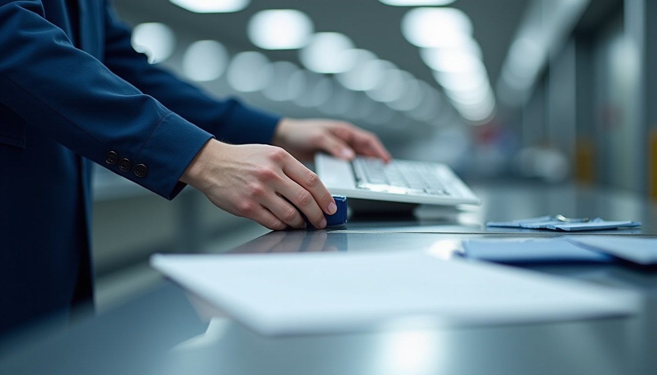 Technicien vérifiant le bon fonctionnement d
