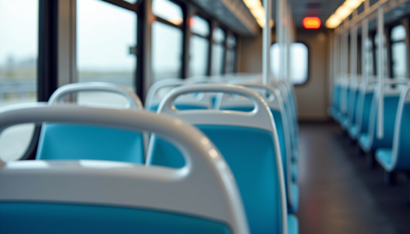 Voiture électrique en train d