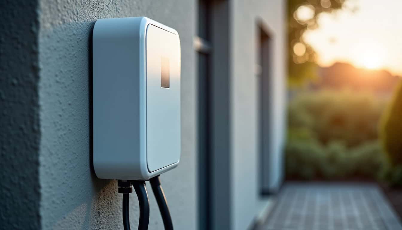 Borne de recharge électrique installée à l