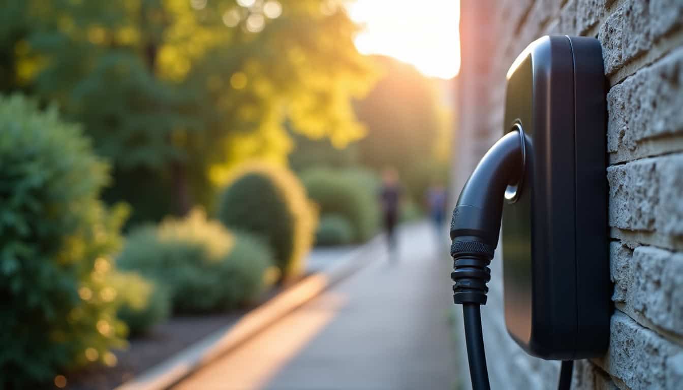 Borne de recharge publique à Fontenay-le-Vicomte dans l