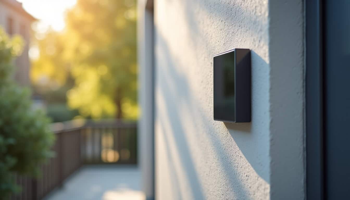 Borne électrique murale installée près d