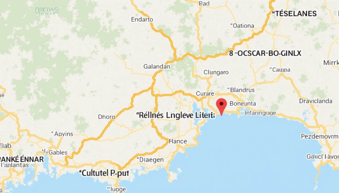 Carte illustrative des 4 bornes publiques situées à Thézan-lès-Béziers, avec localisation précise et types de prises disponibles