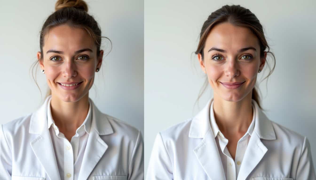 Comparaison avant et après l