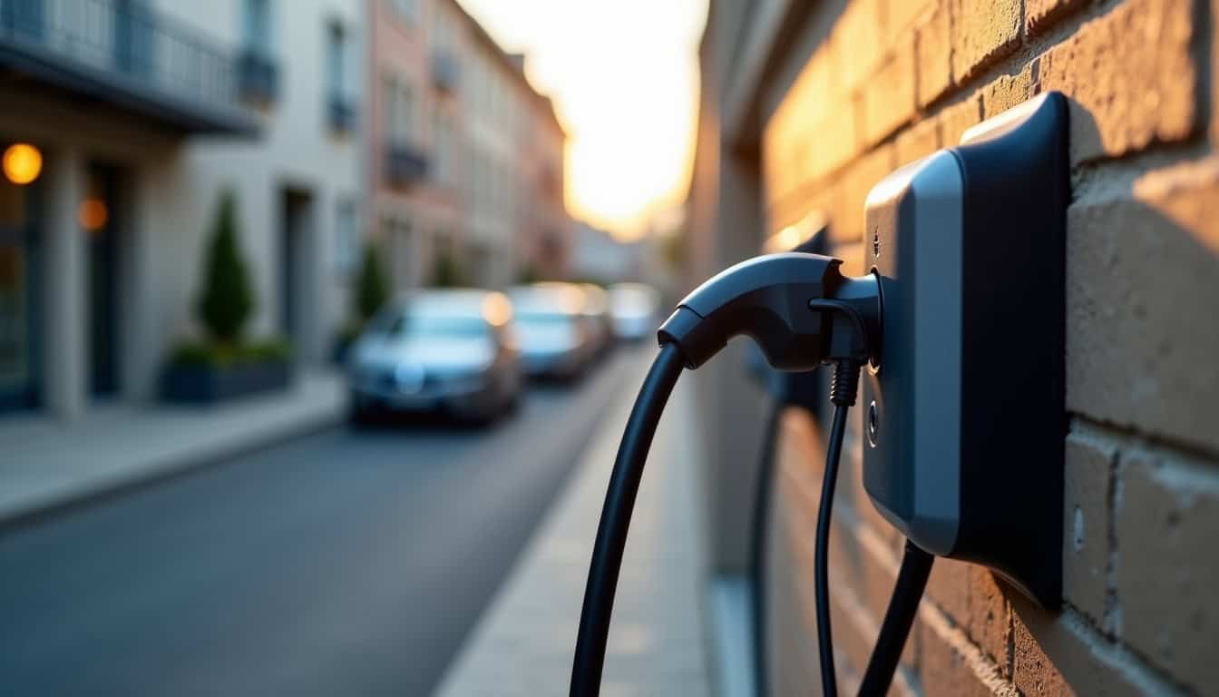 Comparaison des types de bornes de recharge: prise classique, prise renforcée et Wallbox monophasée/triphasée à Trélon