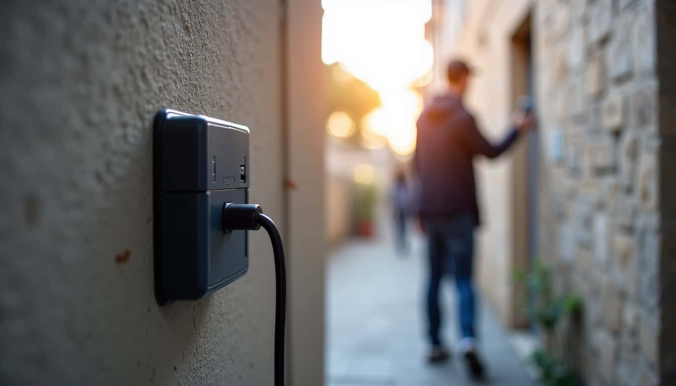 Électricien agréé IRVE en train d