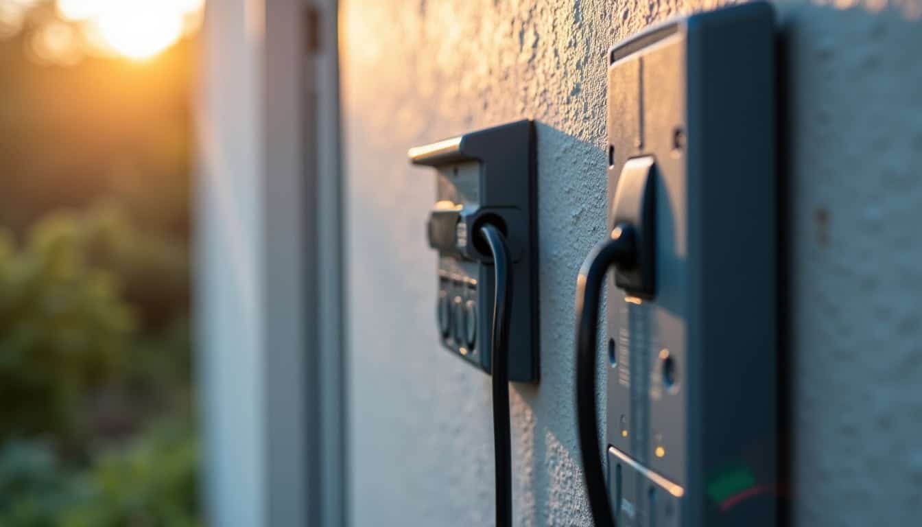 Electricien certifie IRVE en train d