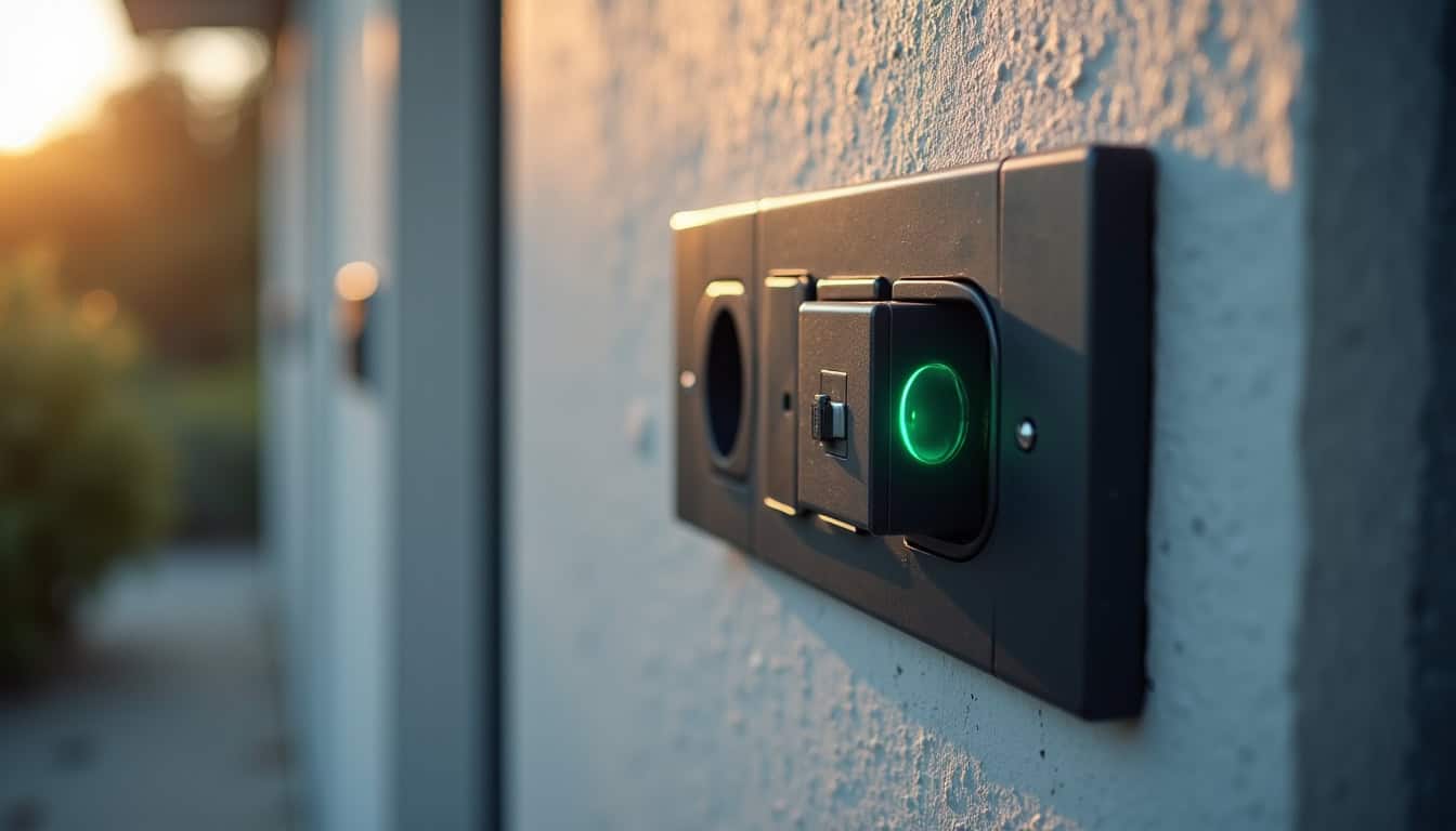 Électricien certifié IRVE en train d