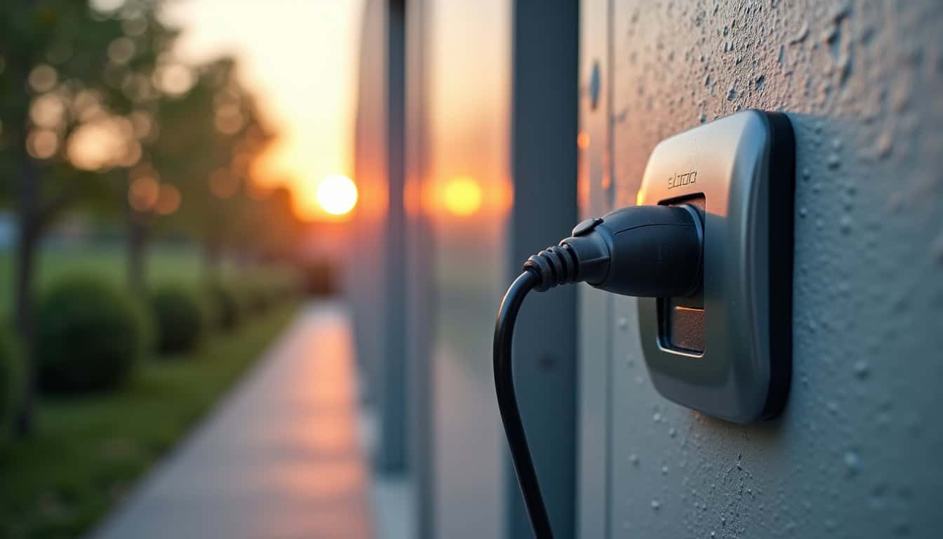 Électricien certifié IRVE en train d