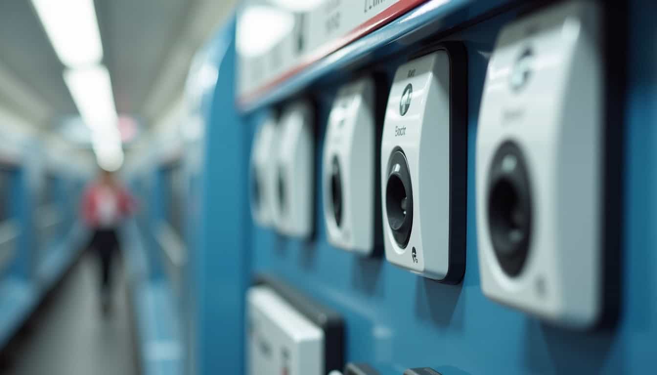 Électricien en train d