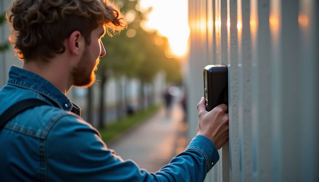 Électricien en train d