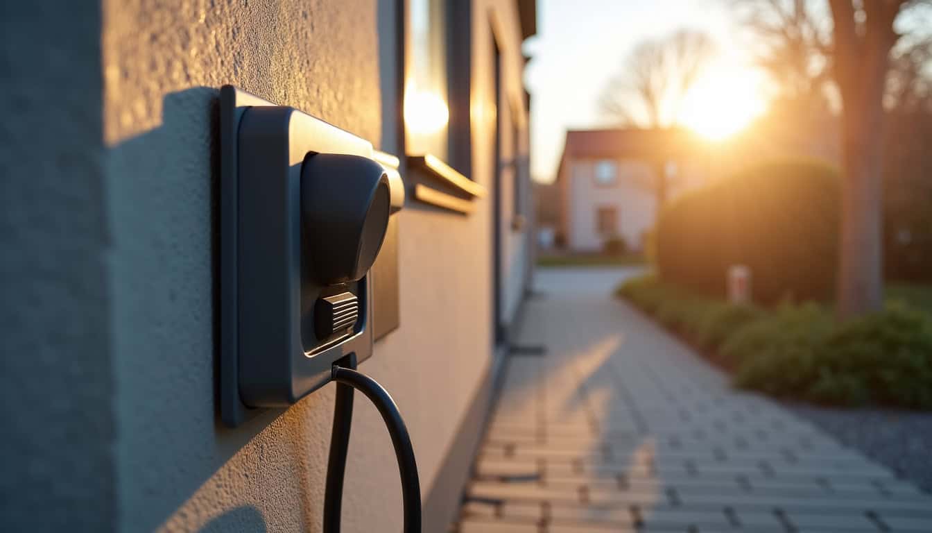 Électricien qualifié IRVE en train d