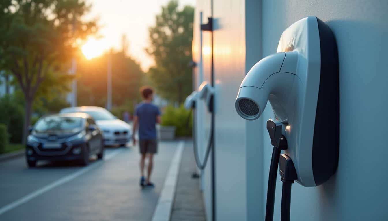 Installation de plusieurs bornes de recharge pour flotte automobile au Technoparc de Poissy