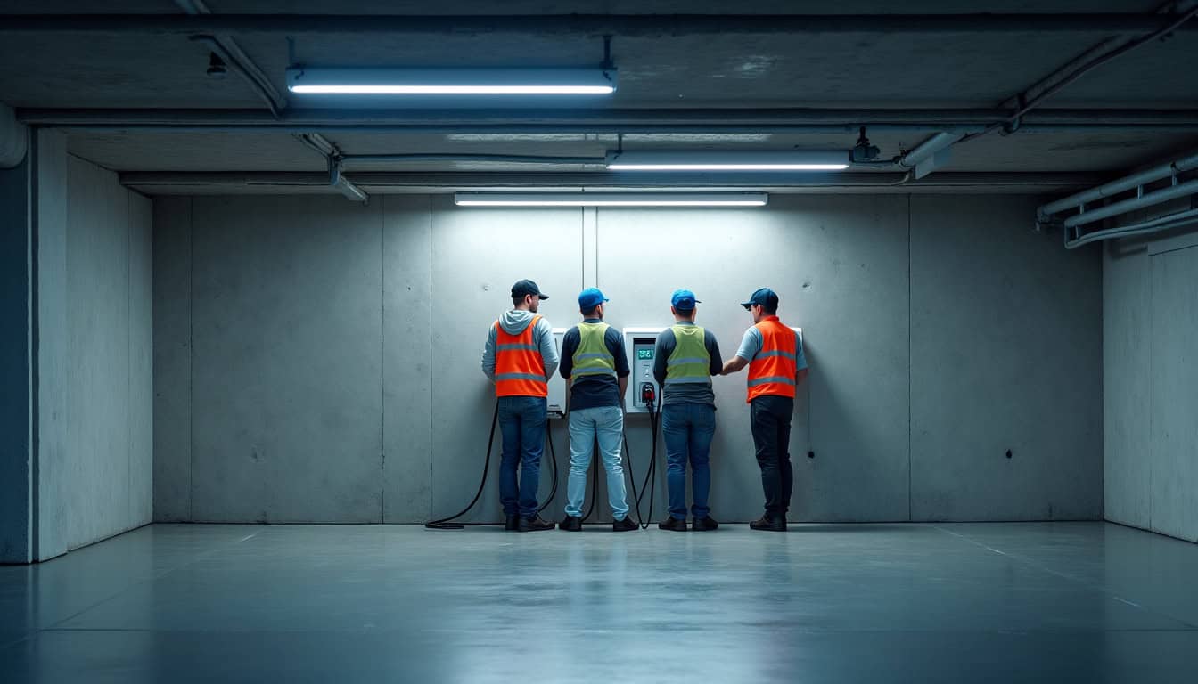 Installation d’une borne de recharge dans un parking de copropriété à Moulins