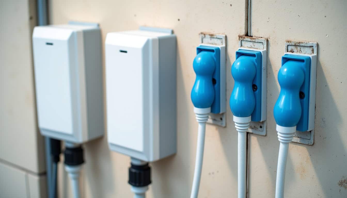 Localisation des bornes de recharge publiques à Flagnac et dans les communes voisines, avec types de connecteurs et puissances