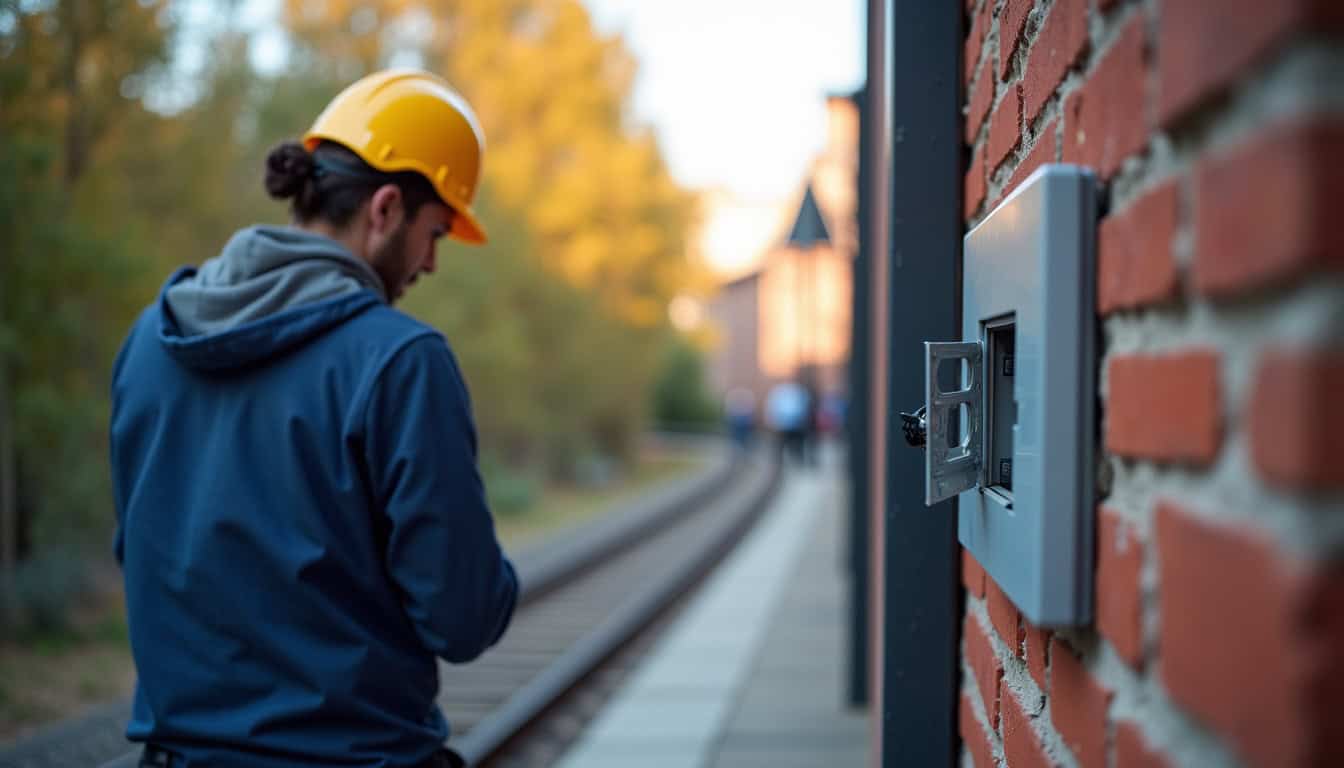 Professionnel en train d