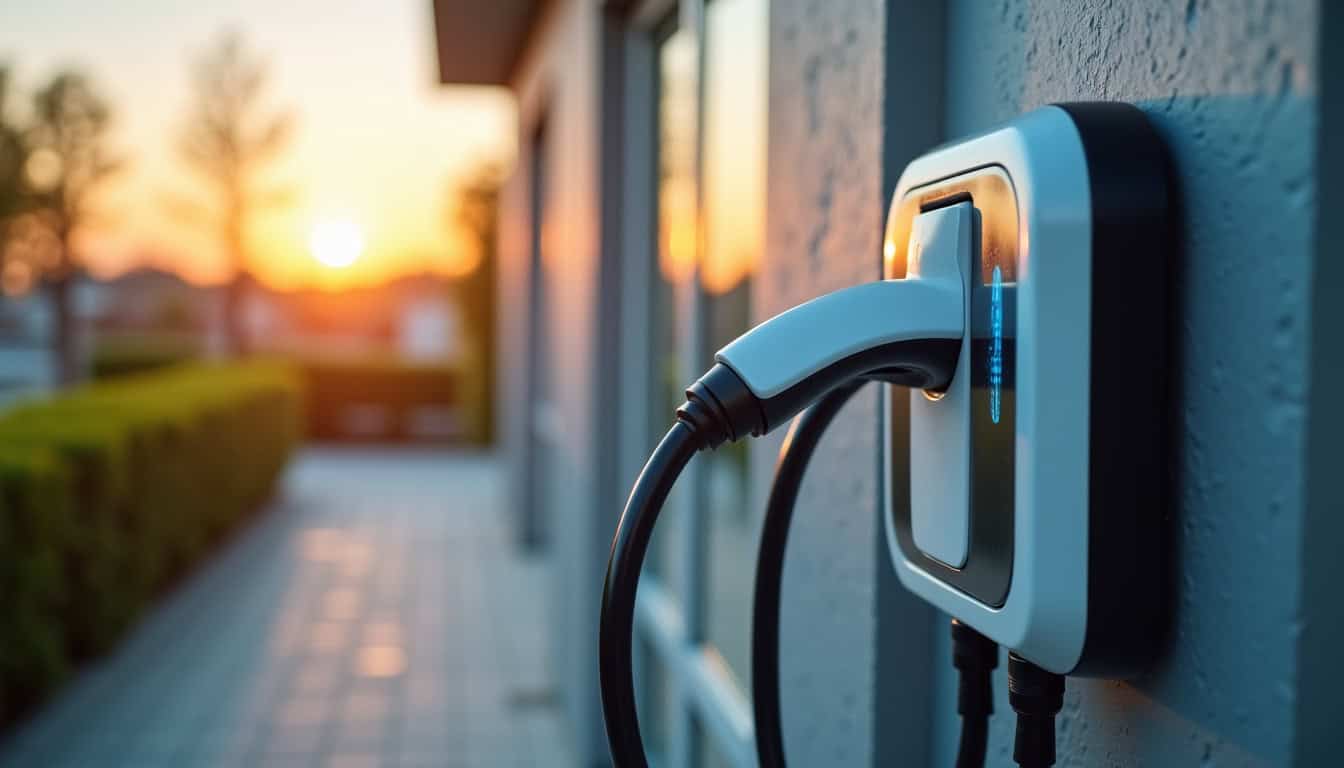 Tableau comparatif de différentes bornes de recharge électrique, affichant leurs caractéristiques techniques