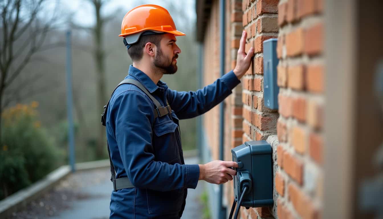 Technicien certifié IRVE en train d