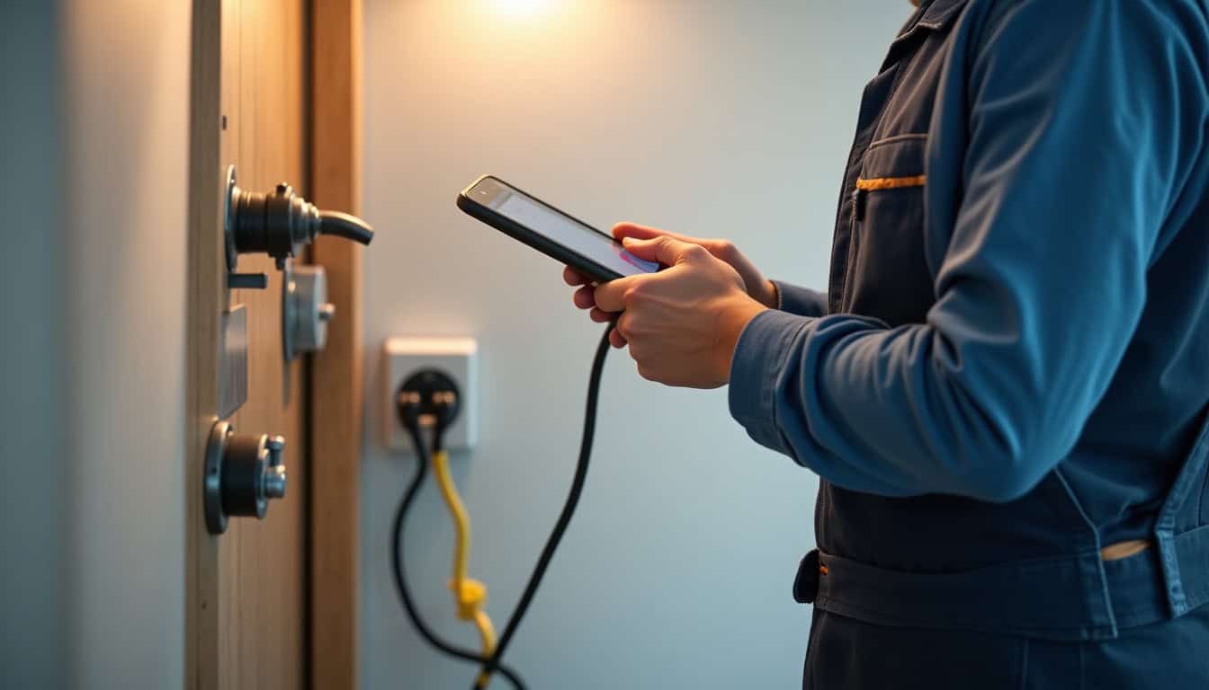 Technicien certifié IRVE en train d