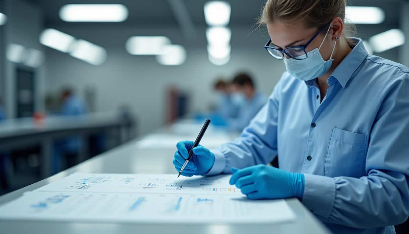 Technicien en train d