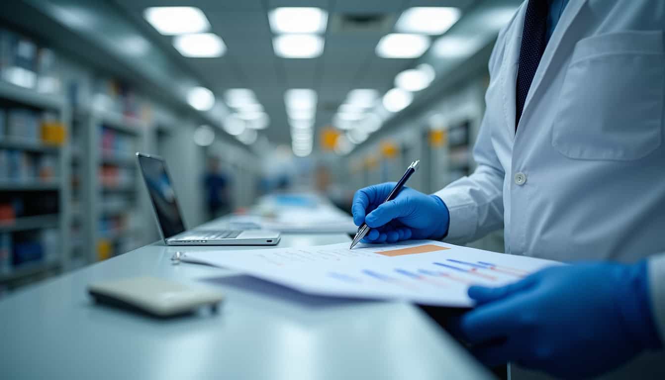 Technicien en train d